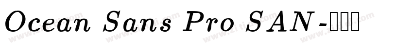 Ocean Sans Pro SAN字体转换